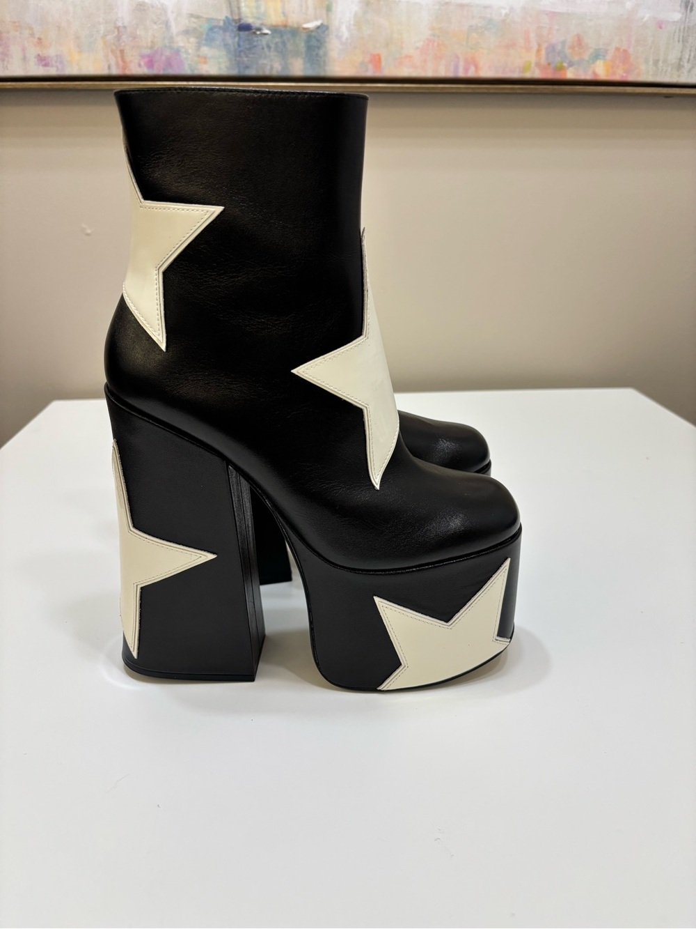 Marc Jacobs The Star Patchwork Kiki Platform Boots - Picture 3 of 10